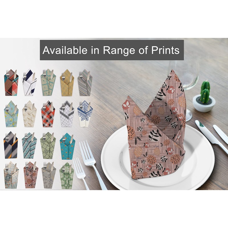 Ruvanti Cloth Napkins Set of 12 Cotton 100%, 18x18 Inches