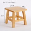 XDSTOOL Solid Wood Stool 10 inch Wooden Stool for Kids
