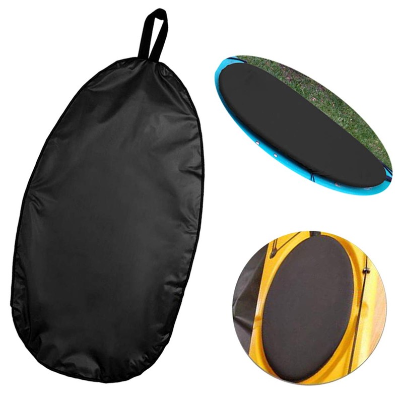 XL138.5x70cm/54x27inch Kayak Cockpit Cover 420D Waterproof Blocking Kayak Cover for