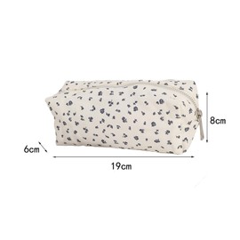 Pencil case with Pencil case,Qiwenr Pencil case with, The Cartoon Bag is Small and Cute and can be Used as a Toy Bag, Key Bag, Money Bag (White, Blue)