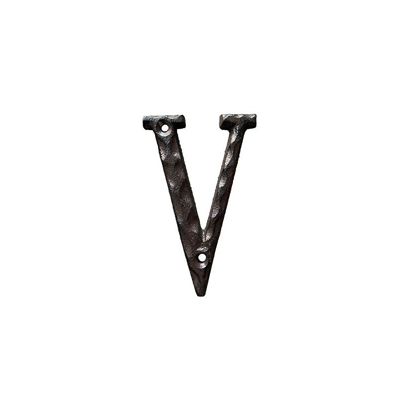 5 Inch House Letters, Rustic Cast Iron Metal Home Address