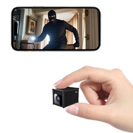 YHDZSW Mini Cámara, 2K HD Nanny CAM para el Hogar, Cámara WiFi más Pequeña con Detección de Movimiento, Visión Nocturna Visión Remota para Seguridad con iOS,Android Phone