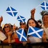 12 Pcs Scotland Stick Flag, 14x21cm Scotland Scottish Flag HandHeld