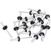 Connect 31552 Black Nylon Collar Rivet 4.8 x 16mm 100pc