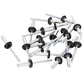 Connect 31552 Black Nylon Collar Rivet 4.8 x 16mm 100pc