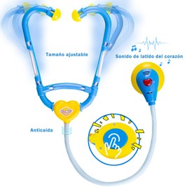 Kit de Doctor para Niñas y Niños, 41pcs Juego de Doctor para Niña, Kit de Dentista Juegos de Médicos de Simulación con Estetoscopio, Regalo de Navidad Fiestas Cumpleaños para Niños 3+ Años
