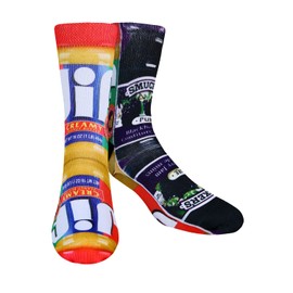 Benefeet Sox Mens Funny Crazy Socks Unisex Cool Funky 3D Print Patterned Socks Boys Youth Novelty Athletic Tube Socks Gift,Peanut Butter and Jelly