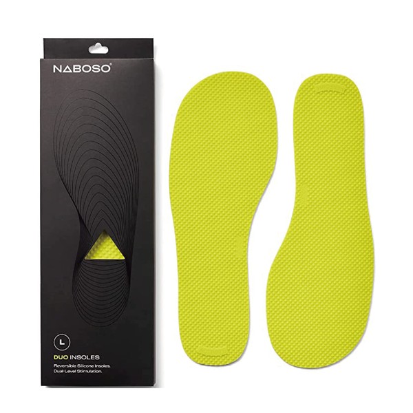 Navoso Duo Insole, Double-Sided Type, For Everyday Use and Sports, Optimal Stimulation to the Sole, Supports Posture, Balance, Foot and Lumbar and Agility of Movement, Approach Foot Fatigue, Unisex Thin Insoles (S)