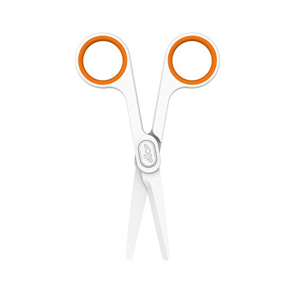 Slice 10544 Ceramic Scissors, Never Rusts, Finger Friendly, Food Grade, BPA & Lead Free, 1 Pack, Rounded Tip