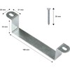 Jupengmg Pack of 20 Fence Panel Security Brackets – Heavy