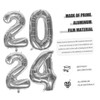 Alipis Aluminum Film Balloons Kit 2024 New Year Decorative Banners