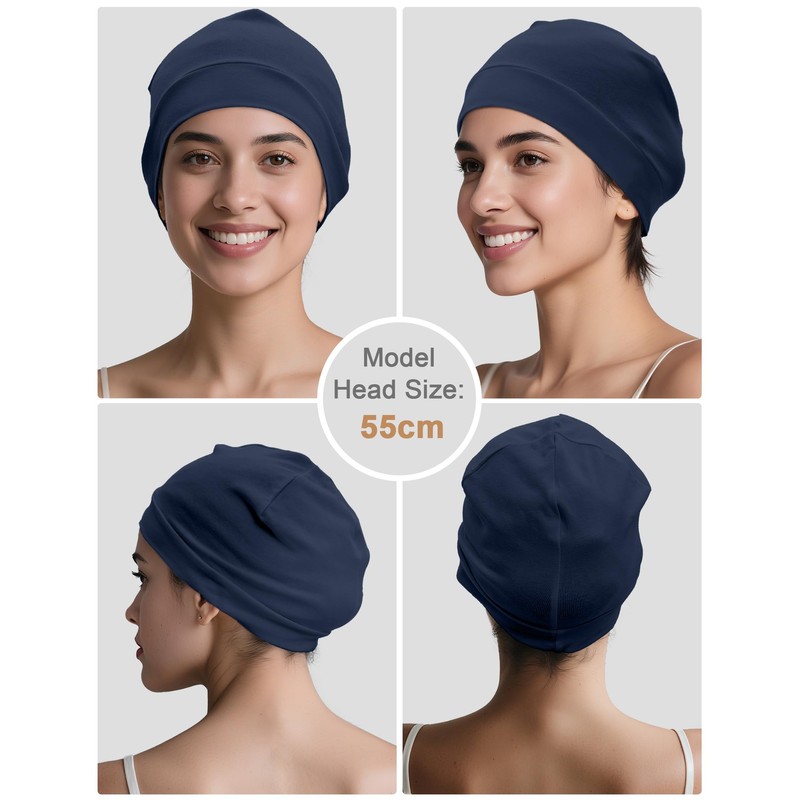ROYBENS 97% Cotton Skull Caps Beanies for Men Women, Breathable