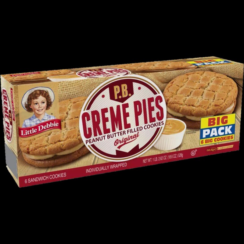 Little Debbie Peanut Butter Creme Pies 18.39 Oz (3 Boxes)