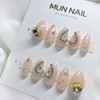 Heart Starlight Nail Tips - Long Point / 하트별빛 네일팁