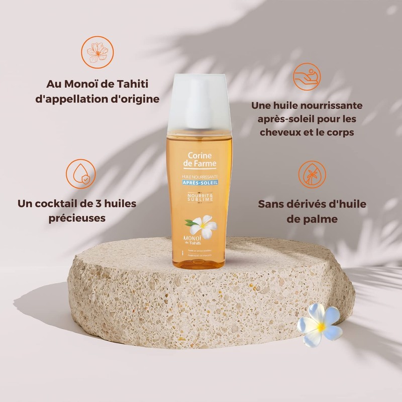CORINE DE FARME Huile Nourrissante Apres-soleil Corps & Cheveux -