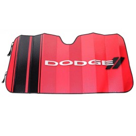 Plasticolor New DODGE Red Elite Car Truck Suv Front Windshield Accordion Folding Sun Shade