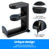 HO2NLE Headphone Stand Holder with Cable Clip Black Headphone Holder