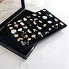 Pin Display Case Dustproof Transparent Glass Lid Badge Storage Box