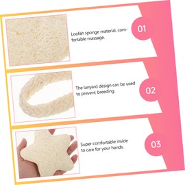 BIUDECO 1 PC Double Sided Loofah Bath Towel for Exfoliating and Cleansing Scrubber for Gentle Skin Care Thickened Rubbing Bath Cloth