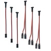 3Pcs RC Models JR Extension Cable, 1-to-2 Y Magnetic Snap-on