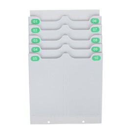 Operitacx Versatile Timekeeping Heavy Duty Rack Card Holder for Warehouse Factory Supplies Attendance Cards Rack