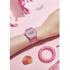 Casio Collection Pop Digital Series Watch, clear pink, Waterproof