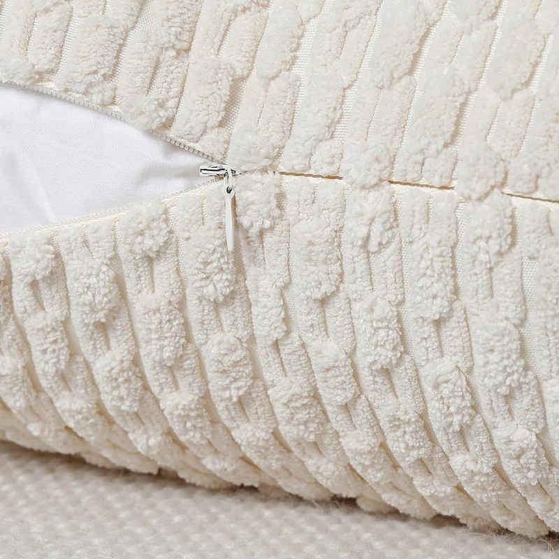 Madizz Set of 2 Soft Corduroy Decorative Pillow Covers Luxury