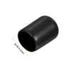 uxcell 20pcs Round Rubber End Caps 9/16"(14.5mm) Black Vinyl Cover