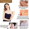 Conejo Moda Brasier Strapless Invisible Push Up Cinta Y Cubre