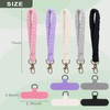 Krijuess Boho Macrame Phone Wrist Strap,5 PCS Cell Phone Lanyard