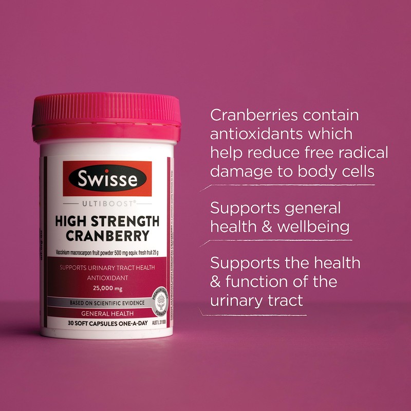 Swisse Ultiboost High Strength Cranberry - Supports urinary tract health