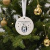 Family of Three First Christmas Ceramic Bauble - Penguin-Themed Festive