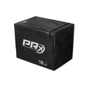 PRx Performance 3 in 1 Foam Plyometrics Box 16" 18" 24" Jump Training Exercise, Non Slip 3 Sizes