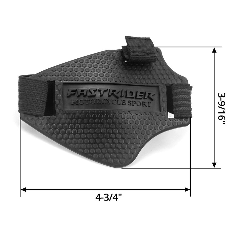 QWORK® Motorcycle Gear Shift Protector Rubber Shoe Protector Black XX-Large