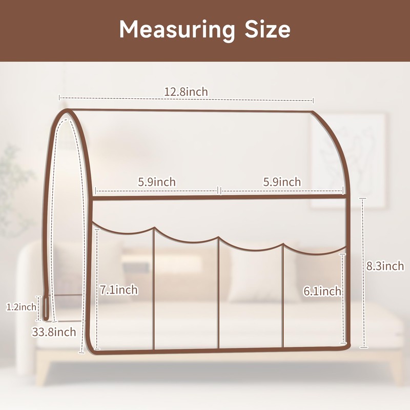MEHIDFY Sofa Armrest Caddy, Waterproof Bedside Storage Organizer, Non Slip