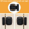 Alise Gate Latch Slide Bolt Latches Lock,Safety Double Sided Rotate