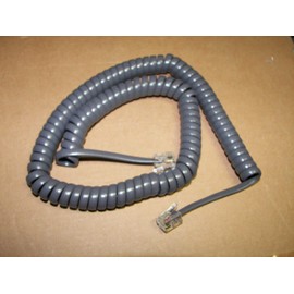 DIY-BizPhones Purple (Ether Gray) 12' Ft Handset Receiver Cord Compatible with Nortel Phone i2001 i2002 i2004 i2007 NTEX00 Ethernet Curly Coil