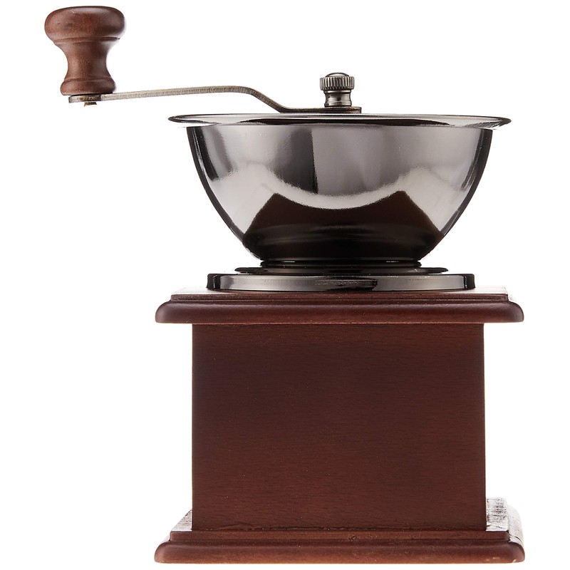 Norpro 5548 Coffee Grinder, 8" x 4.5" x 4.5", Chestnut