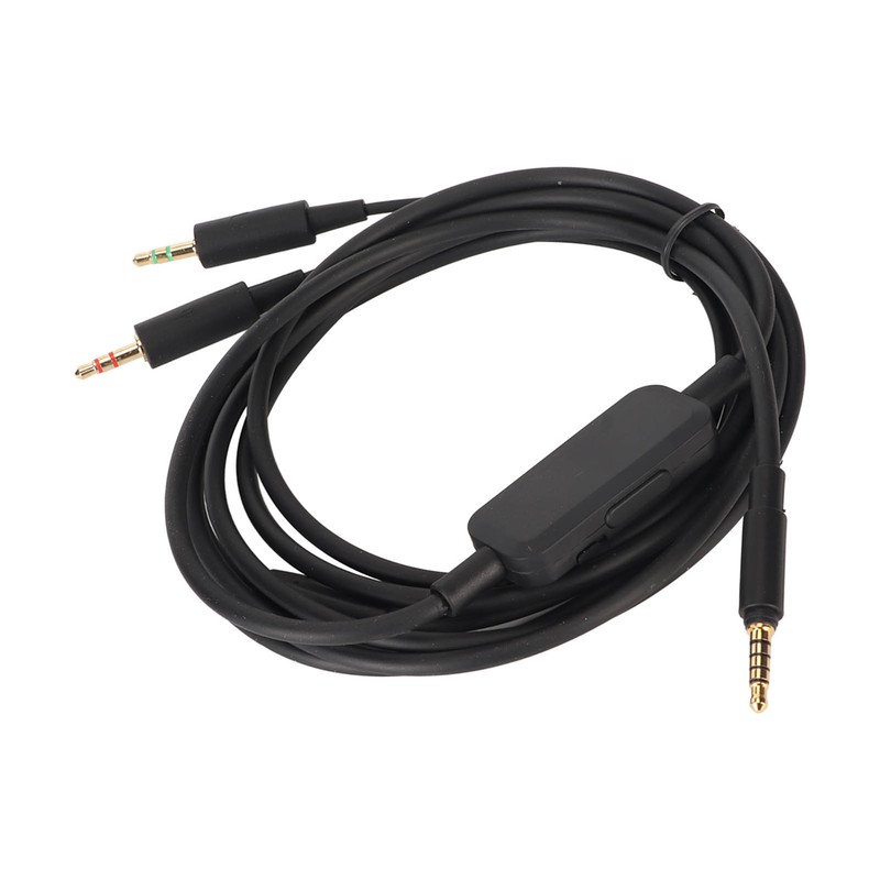 Replacement Headphone Cable 3.5mm Volume Control Sound Cable Compatible for