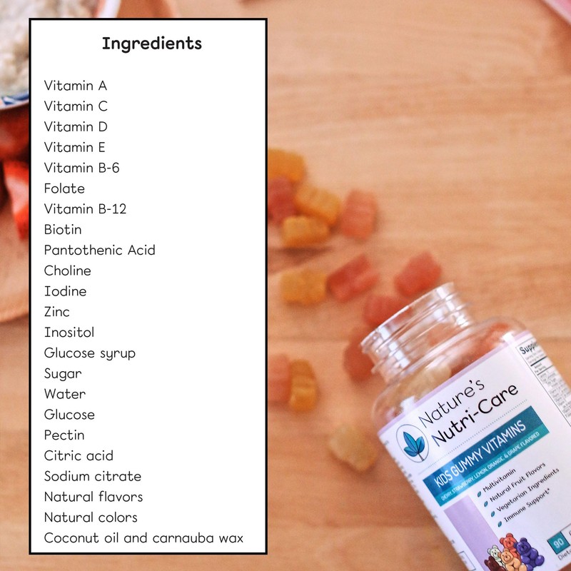 Nature's Nutri-Care Kids Gummy Vitamins - Kid Multivitamin Gummies with
