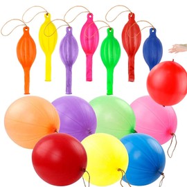 70 Punch Balloons for Party Bags, Punch Balloons, Easy to Inflate, Assorted Colours,Latex Material, Ideal for and Ideal for Party Bags, Games & Celebrations