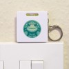 Azeeda 'Cute Smiling Turtle' Keyring Tape Measure/Spirit Level Tool (KM00043121)