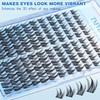 TNFVLONEINS Manga Lash Clusters Wispy Cluster Eyelash Extensions Natural Eyelash
