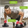 Kipika Push Up Bars, Pushup Stands, Anti-Slip Soft Plastic Push