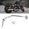 sourcing map Silver Tone Motorcycle Rear Brake Foot Pedal Peg
