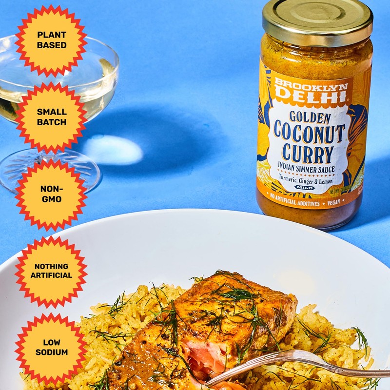 Brooklyn Delhi Golden Coconut Curry - Indian Simmer Sauce with