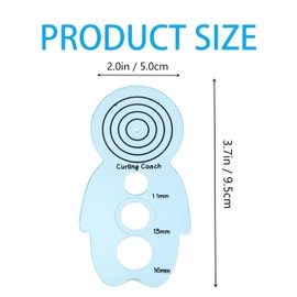 XHHTEC 5pcsPaper Quilting Instrument DIY,Paper Cardmaking Project Tools,Rolling Curling Card Making Kits,Paper Quilting Grooving Tools of Different Sizes,Curling Coach Cute Doll Shape (Pink)