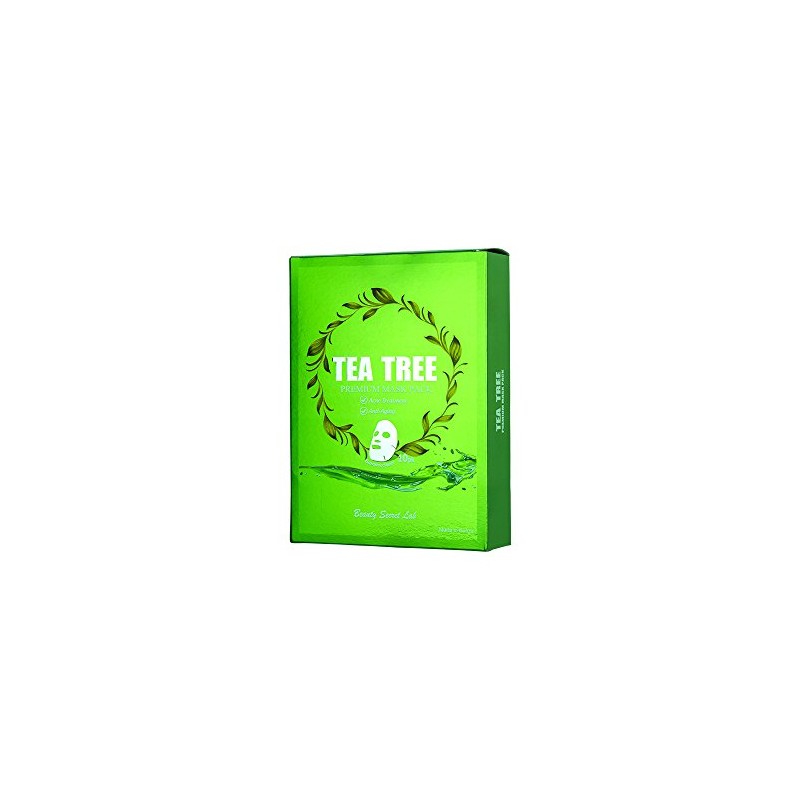 Tea Tree Facial Mask (10PK) Premium Sheet Mask with Soothing
