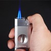 Kavydens Torch Lighter with The V Cutter, Refillable Butane Double