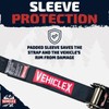 Vehiclex Lasso Wheel Tie Down Straps with Snap Hooks –